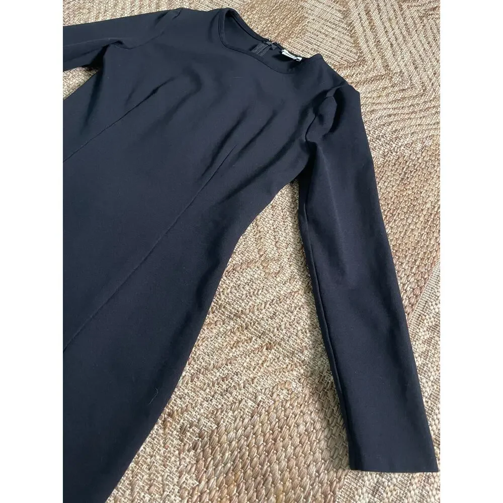 J.Crew long sleeve fitted Dress Black SZ 4